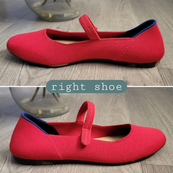 Rothy's The Square Mary Jane Lollipop Red + Leopard Sole, Women's US 6.5 EU 36.5 - Picture 8 of 16